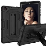 Samsung Tab A 8.4 2020 T307 Étui de Protection Rigide en Silicone pour Tablette Apple Noir + Noir