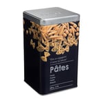 Boite alimentaire - Relief II - pâtes - 10.8 x 10.8 x 18.4 cm - Fer et étain - Noir