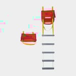 Trem Räddningsstege båt M.O.B Ladder, 5 steg, PVC-belagt nylon, gul