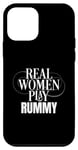 Coque pour iPhone 12 mini Funny Rummy Player Real Women Play Rummy