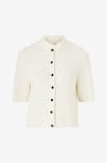 Gestuz - Cardigan AlphaGZ SS Short Cardigan - Vit
