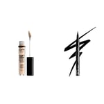 NYX PROFESSIONAL MAKEUP Anticernes/Correcteur - Can't Stop Won't Stop Contour Concealer - Light Ivory & Eyeliner Feutre Epic Ink Liner, Waterproof, Black