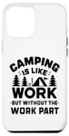 Coque pour iPhone 12 Pro Max Aventures de camping en plein air pour hommes, femmes, enfants drôles