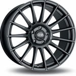 OZ Superturismo Dakar Matt Black Silver Lettering 8.5x20 5/108 ET40 B75 - Aluminiumfälgar