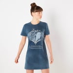 Lord Of The Rings Arwen Lady Of Rivendell Women's T-Shirt Dress - Navy Acid Wash - M