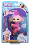 WowWee Fingerlings Interactive Baby Monkey Toy: Rose (Pink Glitter)