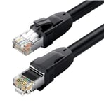 Ugreen Ethernet patchcordkabel RJ45 Cat 8 T568B 2m - Svart (70329)