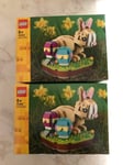 2 LEGO 40463 Easter Bunny Seasonal set 293 pcs 2 sets 8 +  ~NEW lego sealed ~