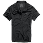 Brandit Roadstar skjorta kortärmad (XL,Svart/Mörkblå)