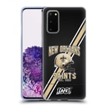 Official NFL Football Stripes 100th 2019/20 New Orleans Saints Soft Gel Case Compatible for Samsung Galaxy S20 / S20 5G