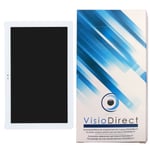 Visiodirect® Ecran Complet Pour Asus Zenpad 10 Z300m-6b032a 10.1" Tablette Blanche Vitre Tactile + Ecran Lcd