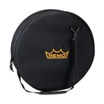 Remo Bag, Hand Drum, 17.5" x 4.5", Padded With Handle, Shoulder Strap, Zipper Pocket, Black