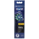 ORAL-B Pro Cross Action Têtes de brosse de rechange x4 noir 4 pc(s) brosse(s) à dents