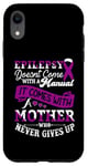 Coque pour iPhone XR Mère de soutien ruban violet de sensibilisation à l'épilepsie