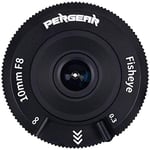 Pergear 10mm F8 Cap Lens APS-C Fisheye Lens, Compatible with Nikon Z-mount Lens Cameras Z50 Z6 Z7 Z6II Z7II