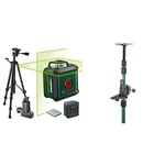 Bosch Cross line Laser UniversalLevel 360 with Premium Tripod + Universal clamp MM 3 (Vertical + Horizontal Laser Lines incl. 360° for Alignment Throughout The Entire Room) & Telescopic Rod TP 320