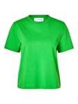 SELECTED FEMME Women's Slfessential SS Boxy Tee Noos T-Shirt, Classic Green, M