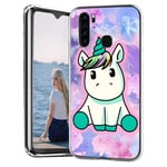 ZhuoFan Blackview A80 Pro Case Clear Slim, Phone Case Cover Silicone TPU Transparent with Design Shockproof Soft TPU Back Bumper Protective for Blackview A80 Pro 6.49", Pretty Unicorn