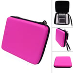 PINK Hard Protective Carry Storage Case Cover With Zip for Nintendo 2DS + Games