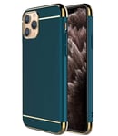 Compatible with iPhone 12 Case Hard Plating Matte 3 in 1 iPhone 12 Cases Shockproof Full Body Protection Anti-Scratch Phone Case (iPhone 12, navy)