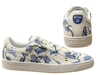 Puma Basket x Shantell Martin White Leather Lace Up Mens Trainers 365899 01 B95A