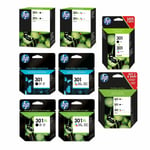 Hp 301 / 301xl / Black / Colour Boxed Ink Cartridges For Envy 4502 Printer