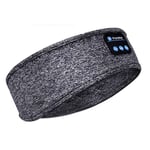 Trådlösa Bluetooth-hörlurar för sovande pannbandshörlurar Musik Hörlurar Mjuka Elastiska Bekväma Musik Headset Mp3 för Sidosovare grå