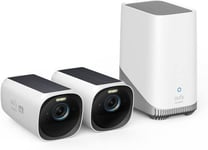 eufy Security eufyCam S330 - Camera Surveillance WiFi - Résolution 4K - Solaire - Vision Nocturne Couleur - Nécessite HomeBase 3