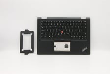 Lenovo Yoga X390 Keyboard Palmrest Top Cover Hungarian Black 02HL666