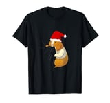 Funny Guinea Pig Christmas Hat Gift T-Shirt