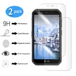 yueer [2 Pack For Ulefone Armor X7/X7 Pro Screen Protector, Tempered Glass Screen Protector-[Ultra Thin] [High Definition][Bubble-Free] [Easy Installation] [Anti Scratch].