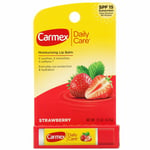Carmex Lip Care Moisturising Chapped Lip Balm Soothes Softens Strawberry SPF15