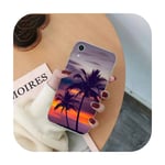 Surprise S Summer Beach Scene At Sunset On Sea Palm Tree Phone Case For Iphone Se 2020 11 Pro Xs Max 8 7 6 6S Plus X 5 5S Se Xr-A9-For 7 Plus Or 8 Plus