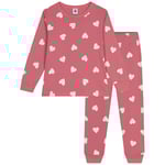 Petit Bateau Hjärtmönstrad Bomull Onesie Rosewood Marshmallow | Rosa | 10 years