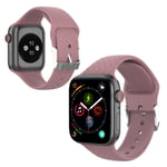 Apple Watch Series 5 44mm 3D rhinestone silicone watch band - Purple