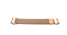 System-S Bracelet milanais en métal pour montre connectée Fitbit Versa 4 3 2 Sense Rose, Métallique/rose, Eine Grösse