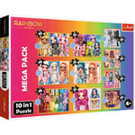 Trefl - Rainbow High, Collection de poupées à la Mode - Puzzles 10-en-1, 10 Puzzles, de 12 à 48 éléments - Puzzles avec des Personnages de Contes de fées, Poupées Rainbow High