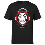 Money Heist Dali Mask Men's T-Shirt - Black - L - Black