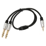 Dual 3.5mm To 6.35mm Y Splitter Cable 3.5 Mm To 6.35 Mm Jack Sound Cable Fo SDS