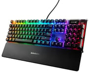SteelSeries Apex 7 - Mechanical Gaming Keyboard - OLED Display - Blue Switches - American (QWERTY) Layout