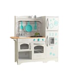 KidKraft Countryside Toy Kitchen, Wooden Play Kitchen with Fridge Magnets and Kitchen Accessories, Kids' Kitchen set with Ice Maker, Kids' Toys, 53424 - Amazon Exclusive