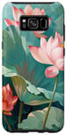 Galaxy S8+ Lotus Flowers Oil Painting style Art Design Case