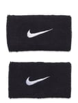 Nike Swoosh Double Wide Wristbands Sport Sports Equipment Sweat Wristbands Black NIKE Equipment