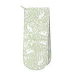 William Morris Inspired Forest Life Sage Green Double Oven Glove