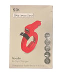 STK In-Car Mobile Lightning Apple Phone Charger  Car Charger RED USB Port