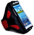 KING OF FLASH Sports Armbands Running Bike Cycling Gym Jogging Ridding Arm Band Case Cover Compatible for Samsung Galaxy S3 SIII S4 Ace2 iPhone 3G 3GS 4 4S 5 - Tie Phone With Your Arm (Red)