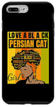iPhone 7 Plus/8 Plus Black Independence Day - Love a Black Persian Cat Girl Case