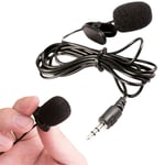 Wired Handsfree Clip On Lapel Lavalier Mic Microphones For Phone PC Recording
