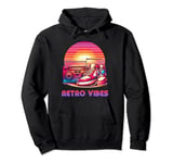 Retro Vibes Boombox and sneakers lovers for men women kids Pullover Hoodie