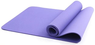 XY-M Non Slip Yoga Mat Eco Friendly SGS Certified TPE material – Odorless Durable and Lightweight Dual Color Design for Pilates Floor Workouts Fitness Exercises (Color, Dark purple),Ligh.